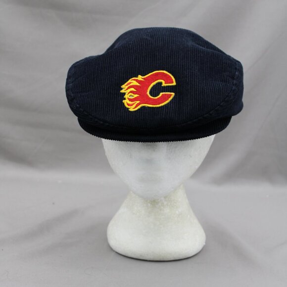 Vintage Calgary Flames Golf Hat - Corduroy Classic Ted Fletcher - Adult Snapback - Picture 3 of 8